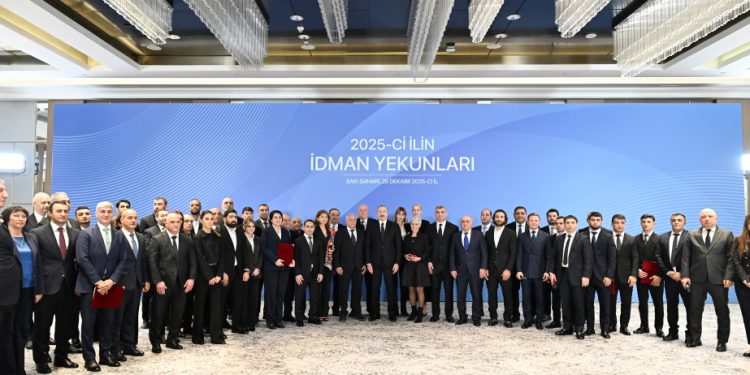 Prezident 2025-ci ilin idman yekunlarına həsr olunan mərasimdə
