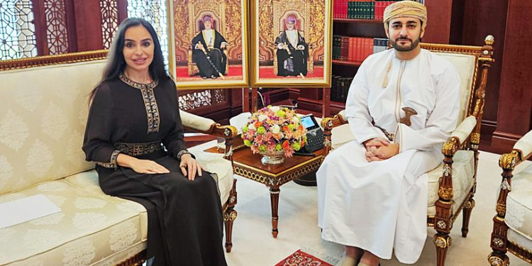 Leyla Əliyeva Oman Sultanlığının Vəliəhdi ilə görüşüb