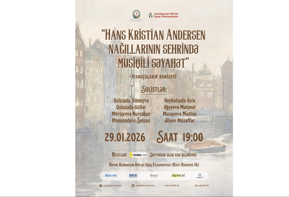 Uşaq Filarmoniyasında konsert - Andersen nağıllarının sehrində musiqili səyahət