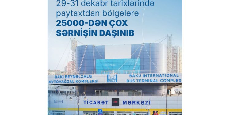 Bölgələrə 25000-dən çox sərnişin daşınıb