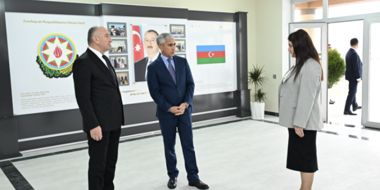 Ucarda Heydər Əliyev Fondunun təşəbbüsü ilə inşa olunan məktəb istifadəyə verilib