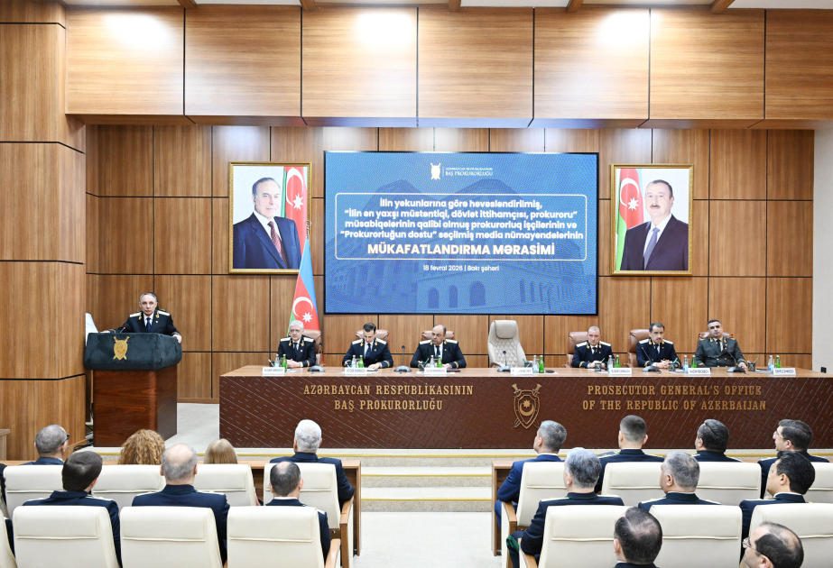Prokurorluq əməkdaşlarına və media qurumlarına mükafatlar təqdim olunub