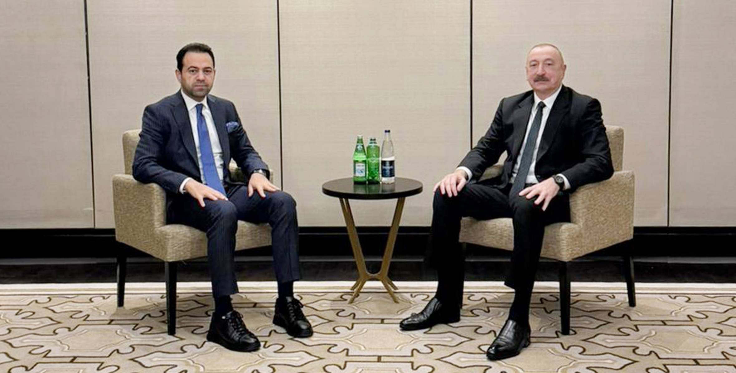 İlham Əliyevin Əbu-Dabidə Müsəlman Ağsaqqalları Şurasının baş katibi ilə görüşü olub