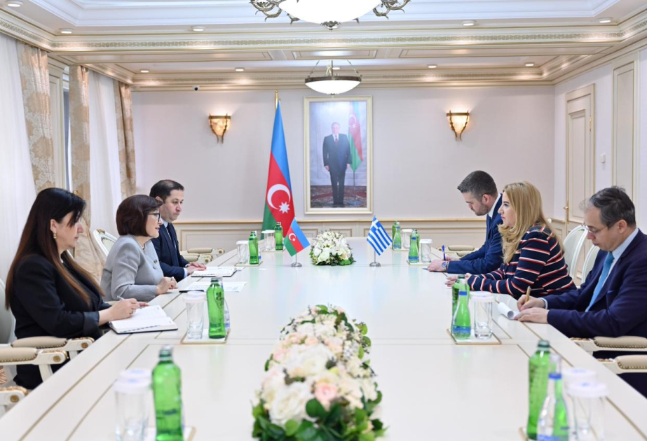Milli Məclisin sədrinin Yunanıstan səfiri ilə görüşündə parlamentlərarası münasibətlər nəzərdən keçirilib