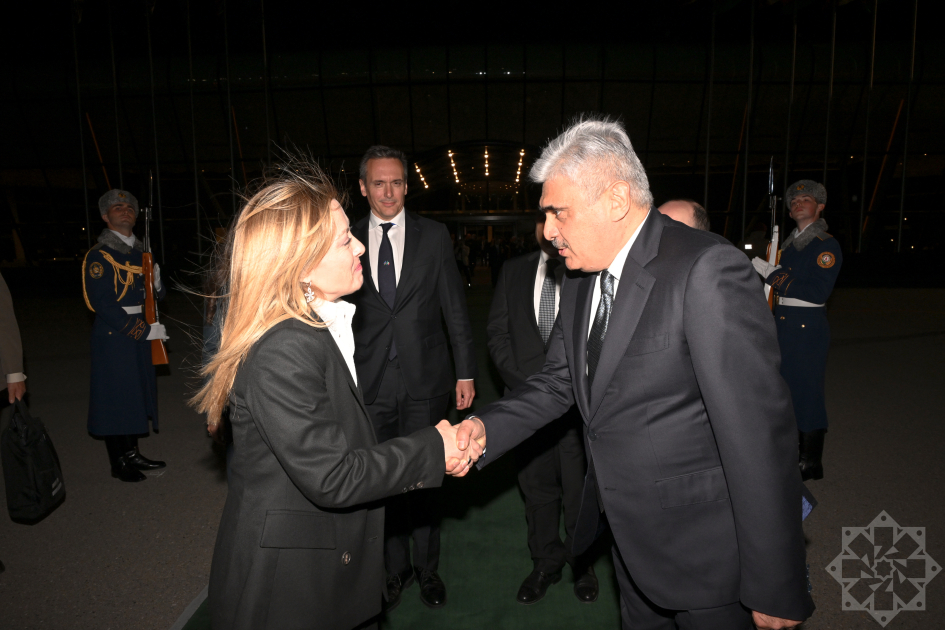 İtaliya Nazirlər Şurasının sədri Ciorcia Meloninin Azərbaycana səfəri başa çatıb